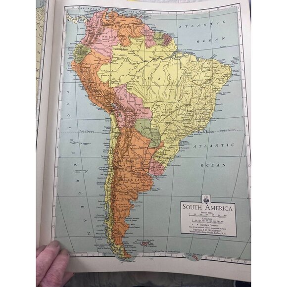 Matthews-Northrup Atlas Of The World At War 1940s Vintage Maps - Picture 6 of 14